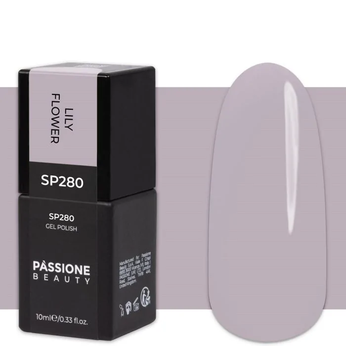 Gel Nail Polish SP280 Lily Flower - Grey-Lavender Ivory Gel Polish