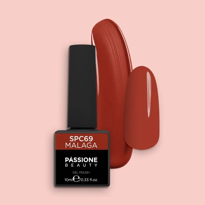 Esmalte Semipermanente SPC69 Malaga - Esmalte Semipermanente SPC69 Málaga, Rojo Ladrillo