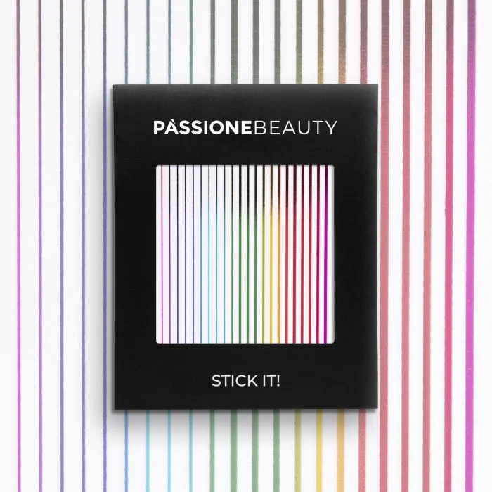 Rainbow Strip - Nail Stickers - Rainbow adhesive nail strips