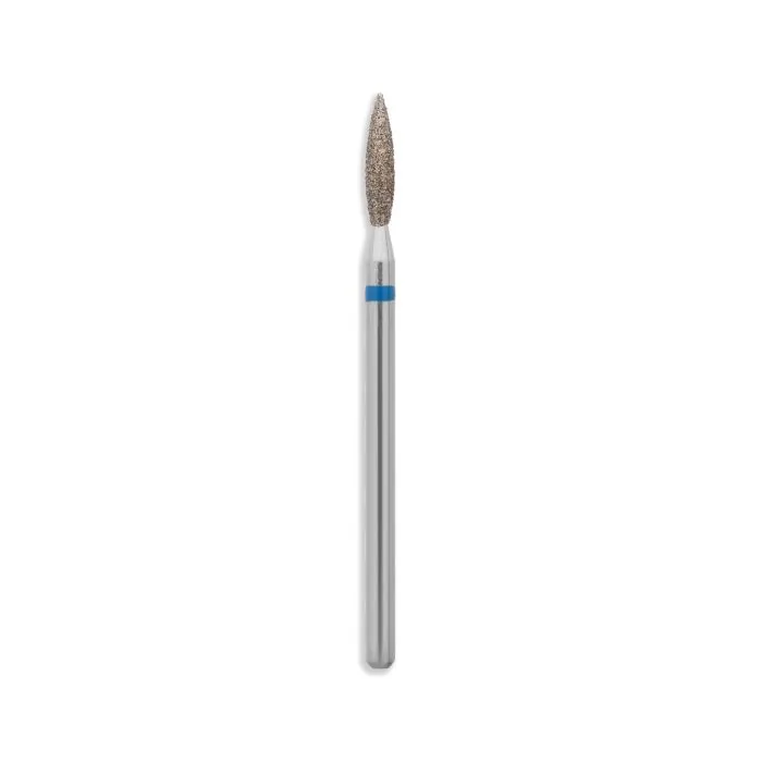 Fresa Dry Diamant Flame Medium - Fresa de diamante para cutículas, forma de llama, abrasividad media