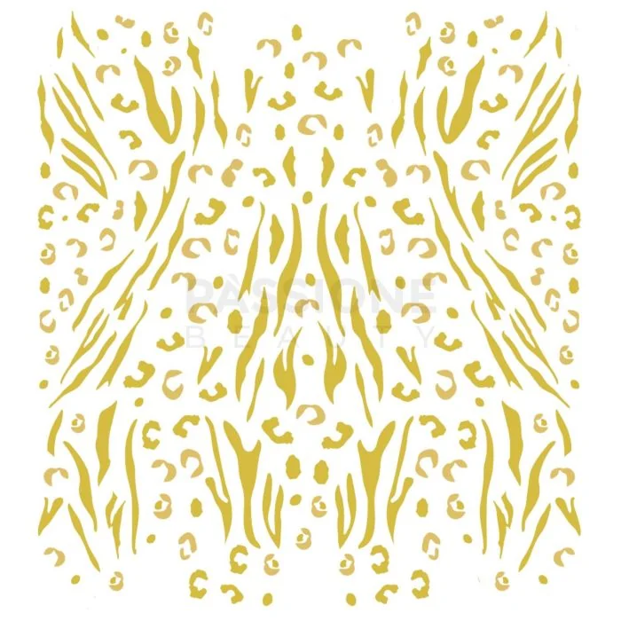 Gold Safari - Nail Stickers - Golden animalier stickers for nail decoration - detail 1