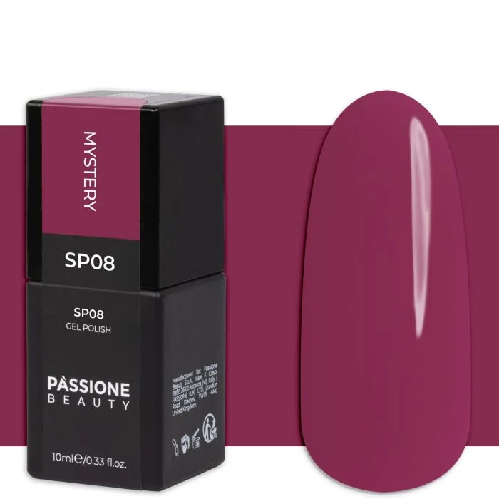 Gel Nail Polish GP08 Mystery - Dark Pink Self-Sealing Gel Polish