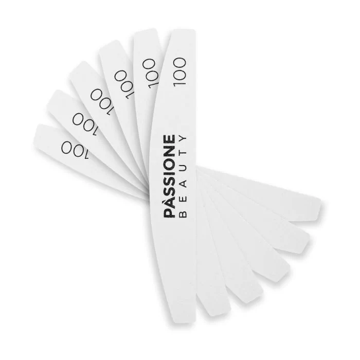 Boomerang Nail Files 100/180 - 50 pieces - Boomerang Nail Files For Finishing - 50 pieces