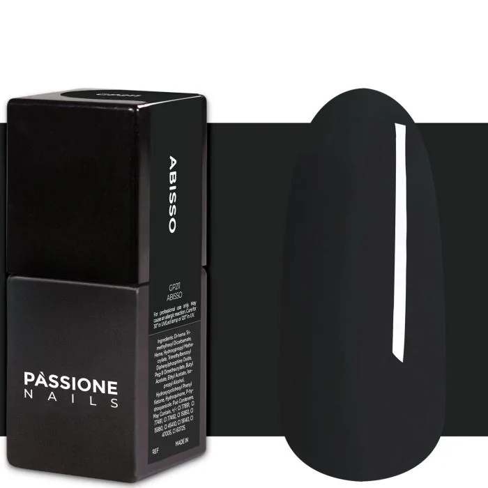 Gel Nail Polish GP211 Abisso  - Dark Grey Gel Polish - detail 1