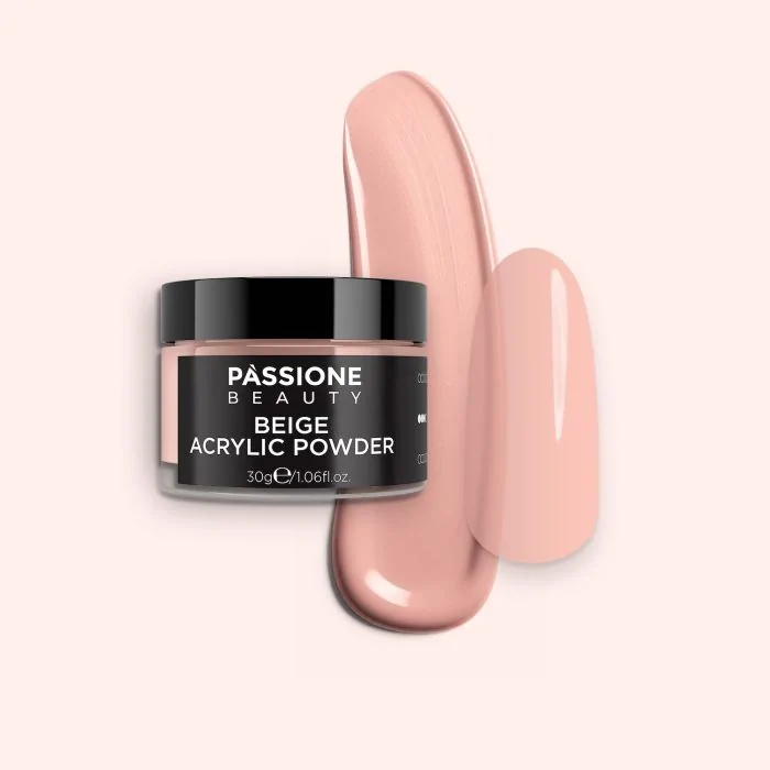 Acrylic Powder Beige - Medium setting acrylic powder, nude cover