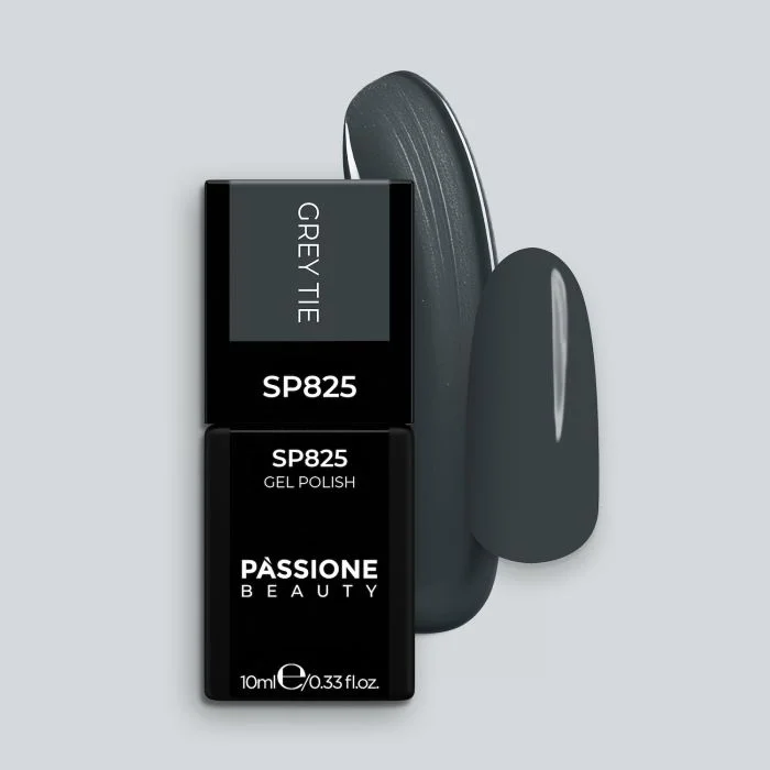 Vernis semi-permanent SP825 Grey Tie - Vernis semi-permanent gris foncé