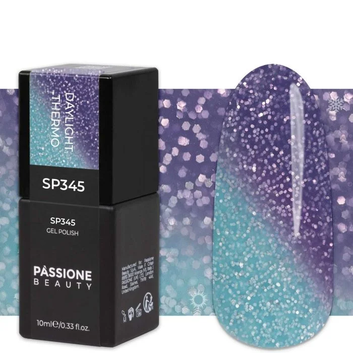 Gel Nail Polish GP345 Daylight Thermo  - Purple-light blue Thermo Gel Polish