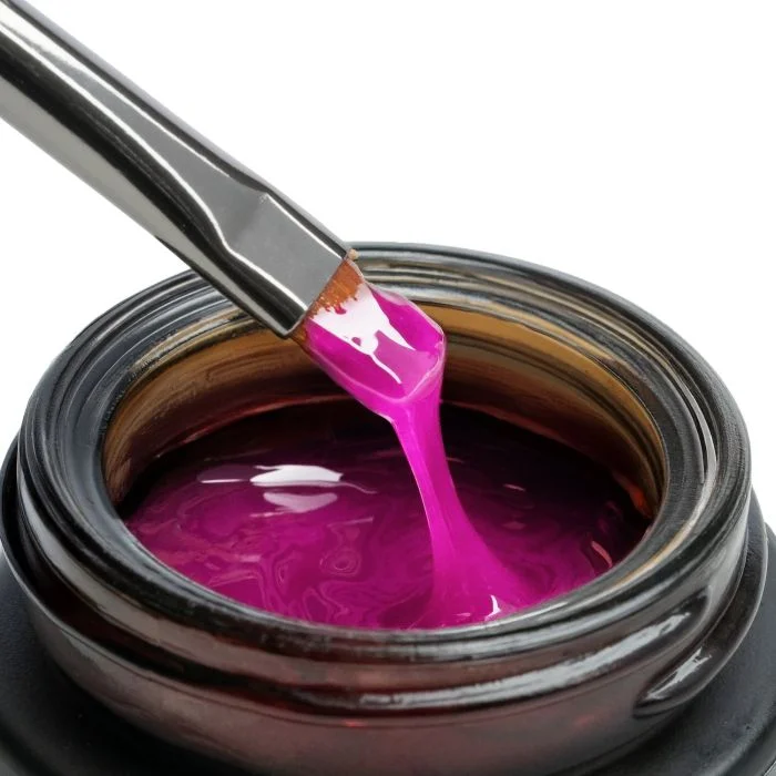 Glass Fuchsia 15 ml - Gel de construction auto-égalisant fuchsia transparent - détail 4