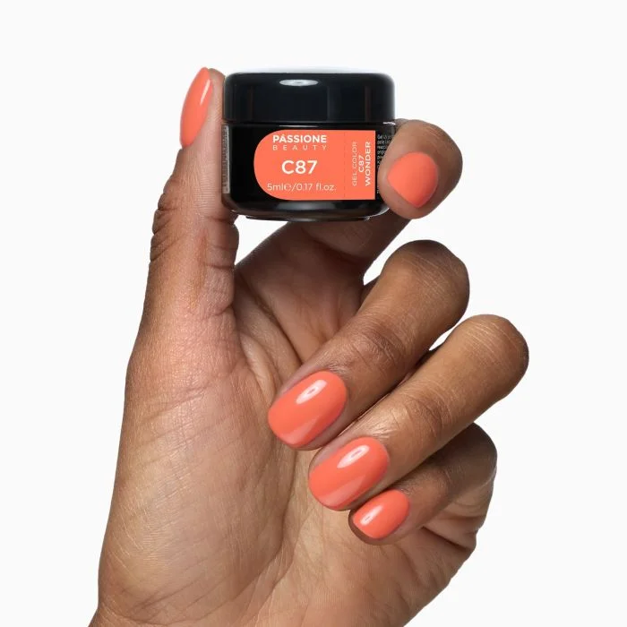 Gel couleur C87 Meraviglia - Gelcouleur orange délicat - détail 3