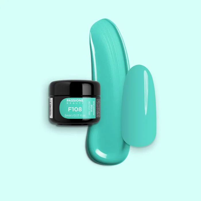Gel Colour F108 Hashtag - Turquoise Self-sealingUV Gel Colour