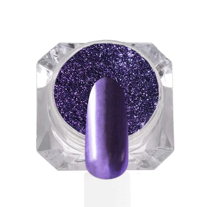 Purple Chrome Pigment - Nail powder, purple chrome effect