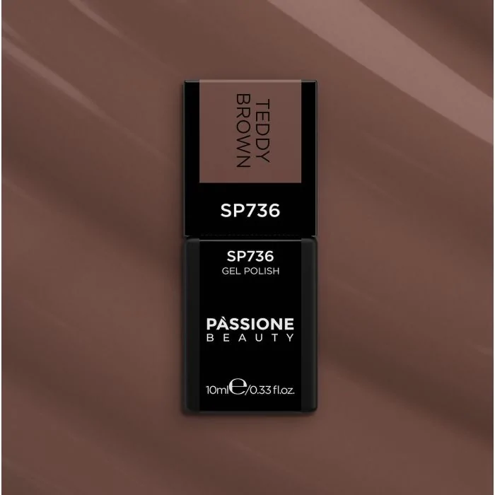 Vernis semi-permanent SP736 Teddy Brown - Vernis semi-permanent marron clair - détail 3