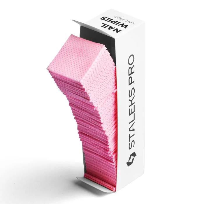 Salviette Pads Staleks, colore rosa, 400 pz - Salviette Staleks di alta qualità 400 pz