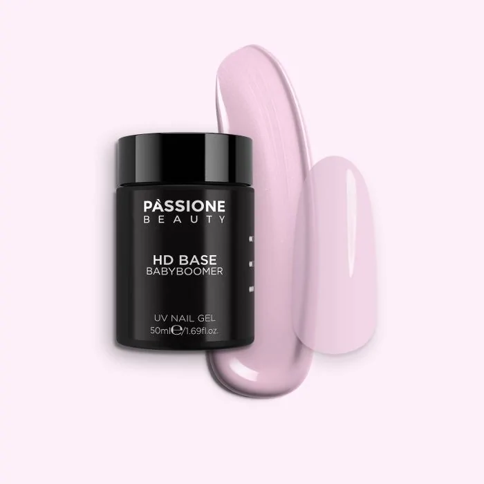 HD Base Babyboomer 50 ml - Base Rubber Semipermanente Rosa claro lechoso 50 ml