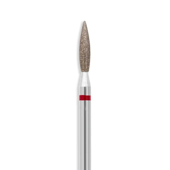 Fresa Dry Diamant Flame Fine - Fresa de diamante para cutículas, forma de llama - detalle 1