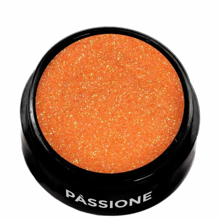 Frappé Glitter - Orange and light blue nail glitter - detail 1