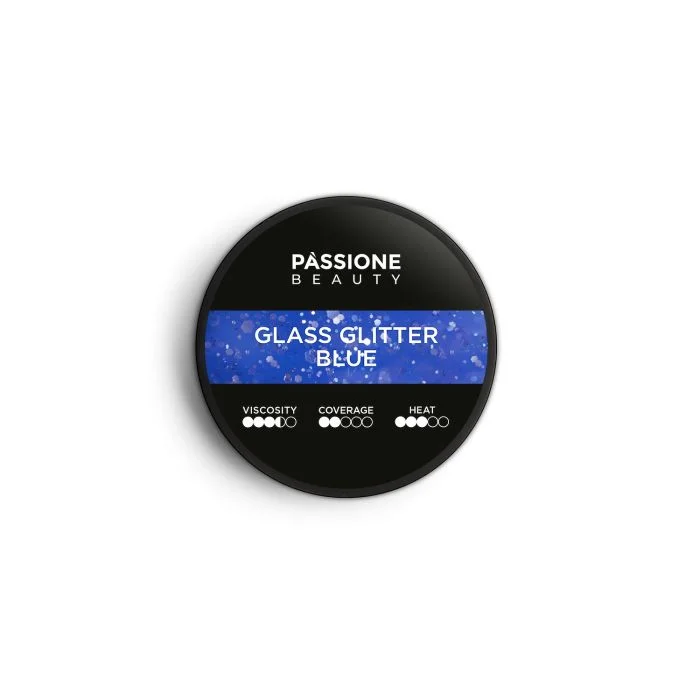 Glass Glitter Blue 15 ml - Builder Gel selbstnivellierend blauer Glaseffekt mit silbernen Glitzer- und Paillettenteilchen - Detail 5