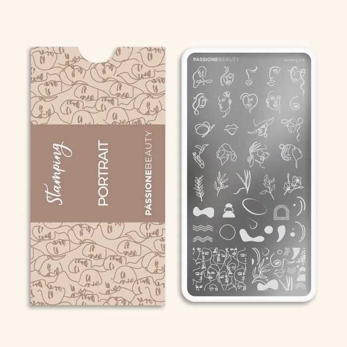 Portrait - Stamping Plate - Nail stamping plate, dedicated to women