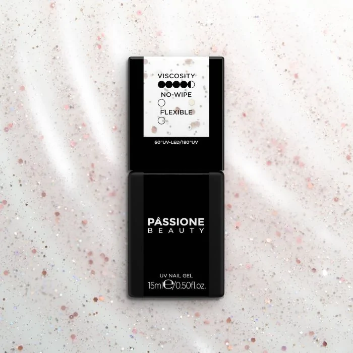 Glitter Matte 15 ml - Top coat mat avec dispersion à effet pailleté - détail 2