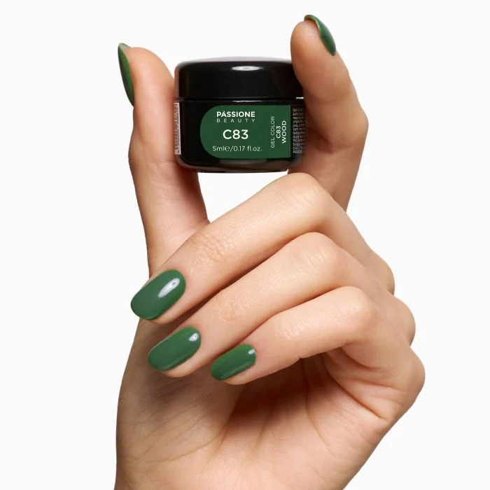 Gel Color C83 Wood - Gel color verde oscuro - detalle 3