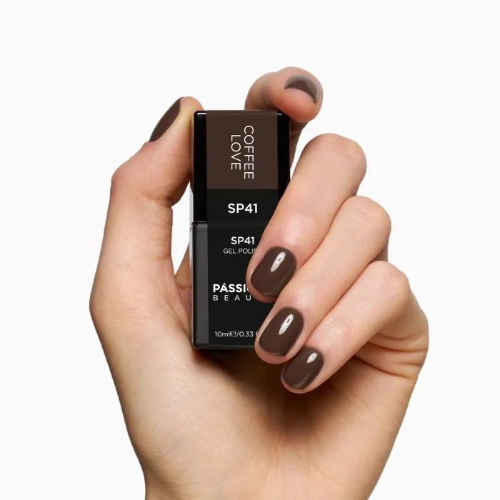 Gel Nail Polish GP41 Coffee Love  - Sepia-Brown Gel Polish - detail 3