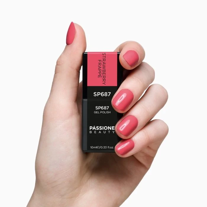 UV Nagellack SP687 Strawberry Frappè - Rot Semipermanent - Detail 2