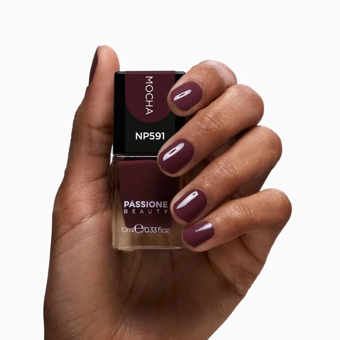 Nail Lacquer NP591 Mocha - Plum Brown Nail Lacquer - detail 3