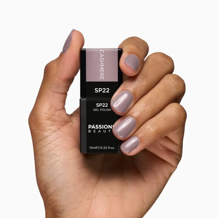 UV Nagellack NL22 Cashmere - UV Nagellack in Grau Rosa - Detail 3