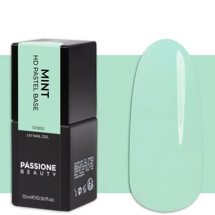 HD Pastel Mint Base - Gel Polish Rubber Base Pastel green