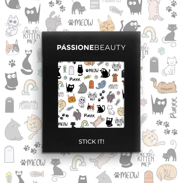 Meow - Nail Stickers - Nail Stickers with cats