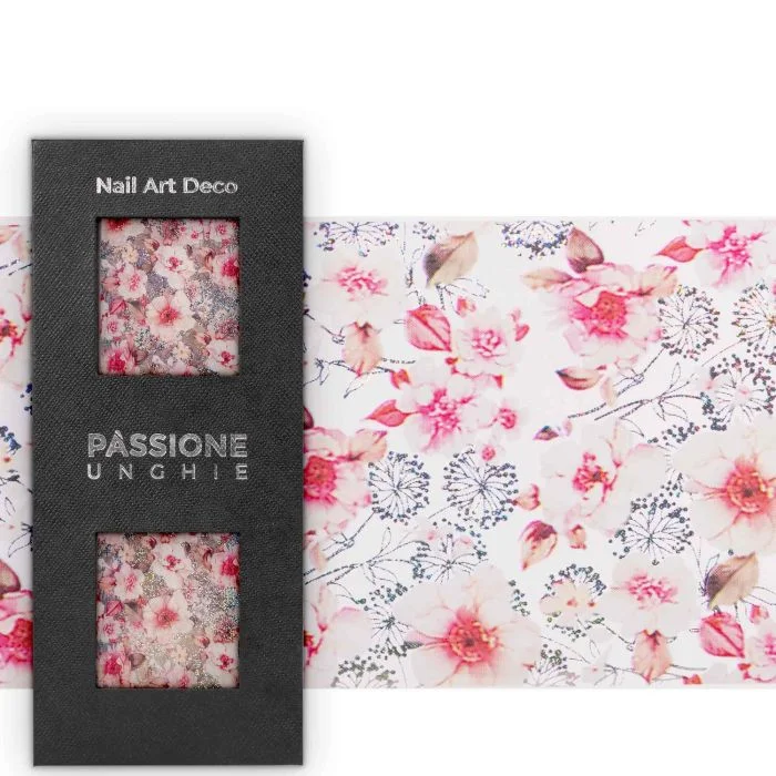 Blooming Flowers - Transfer Foil - Nail Transfer Foil – floral design
