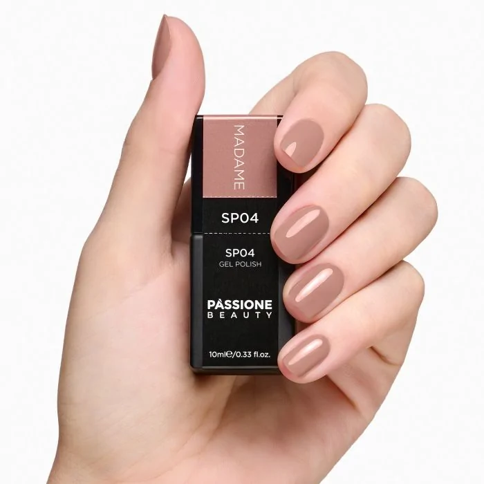 Gel Nail Polish SP04 Madame - Self-sealing nude pink gel polish - detail 3