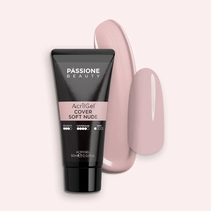 AcrilGel® Cover Soft Nude 60 ml - Gel acrílico rosa nude cubriente