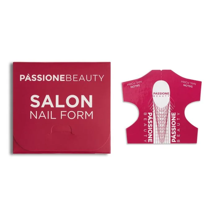 Box Salon Nail Form 100 pzas - Salon Nail Form en aluminio para uso profesional