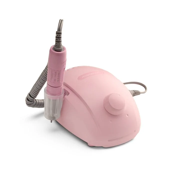 Torno Marathon Champion 3 con mango SH20N rosa - Torno profesional para uñas, para manicura y pedicura estética
