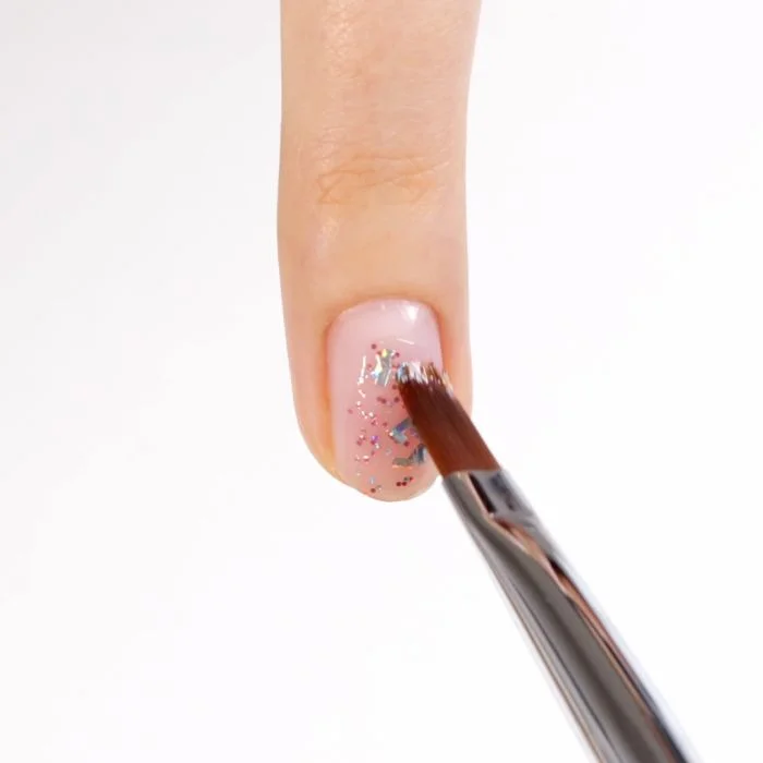 Application de Gel Glitter G44 Perseo