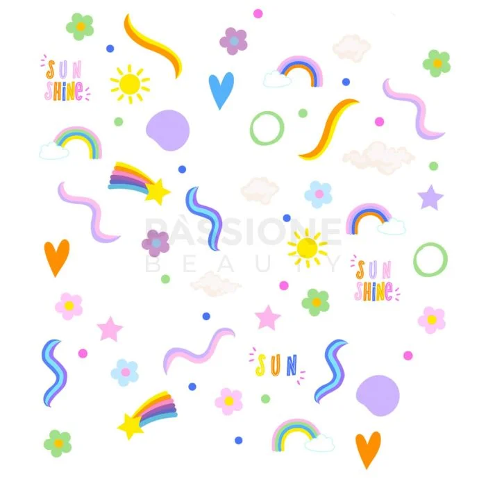 Sunshine - Nail Stickers - Sky themed nail sticker - detail 1