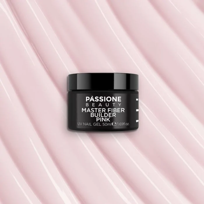 Master Fiber Builder Pink 50ml - Gel de construction auto-égalisant rose clair avec fibres de verre - détail 5