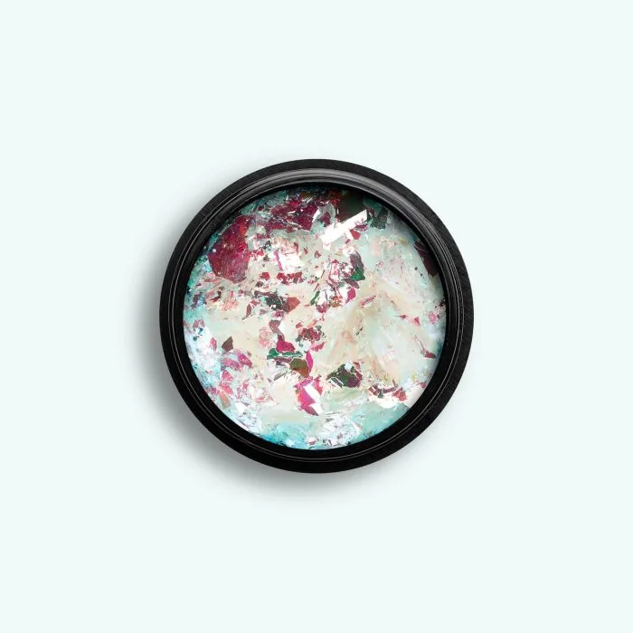 Emerald Holo Flakes - Paillettes en flocons pour nail art verts et argentés