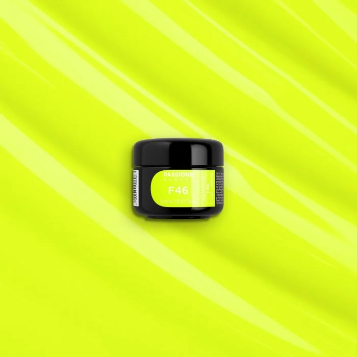 Gel Couleur F46 Fluo Lemon - Gelcouleur auto-scellant jaune fluo - détail 3