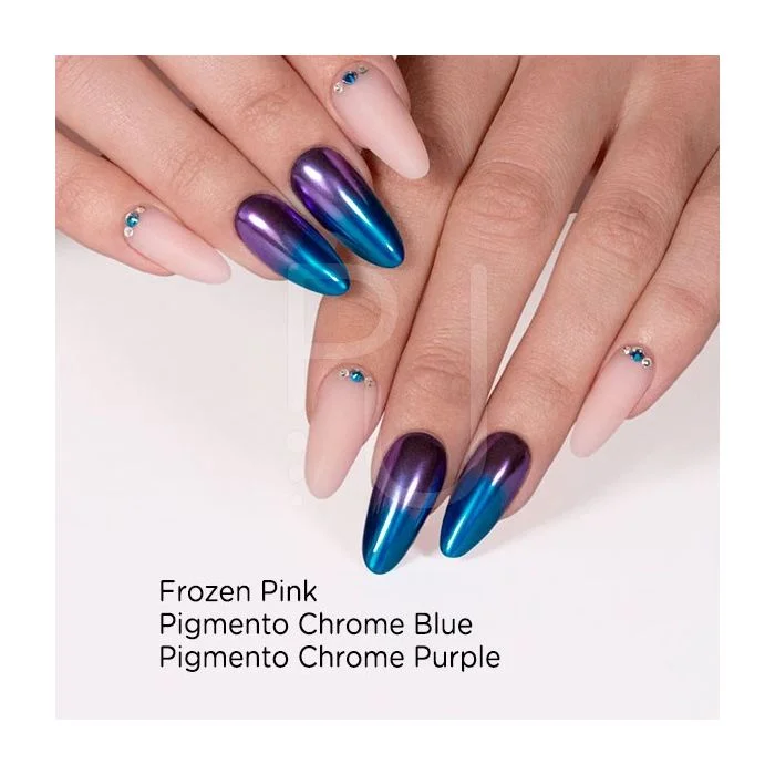Purple Chrome Pigment - Nail powder, purple chrome effect - detail 3