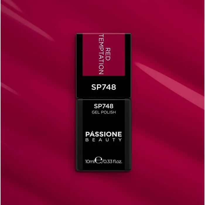 Vernis semi-permanent SP748 Temptation Red - Vernis semi-permanent rouge intense - détail 3