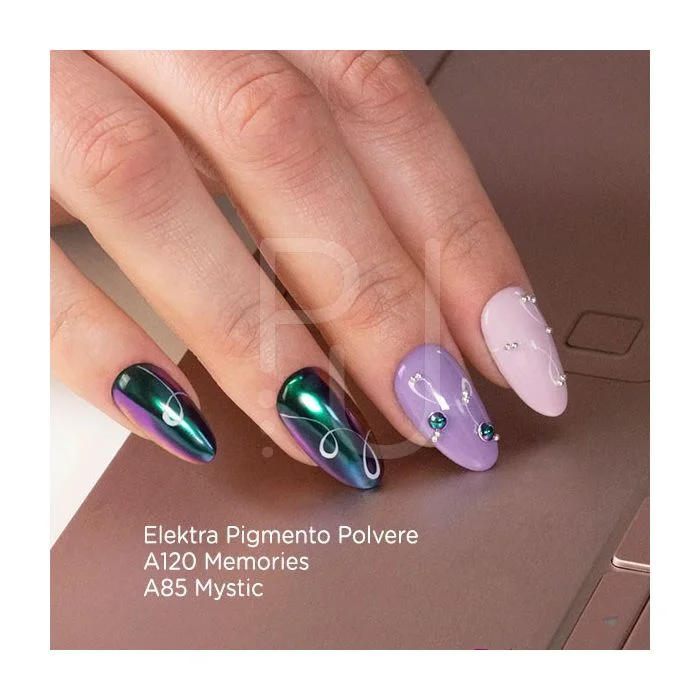 Gel colour A120 Memories - Delicate purple gel colour - detail 3