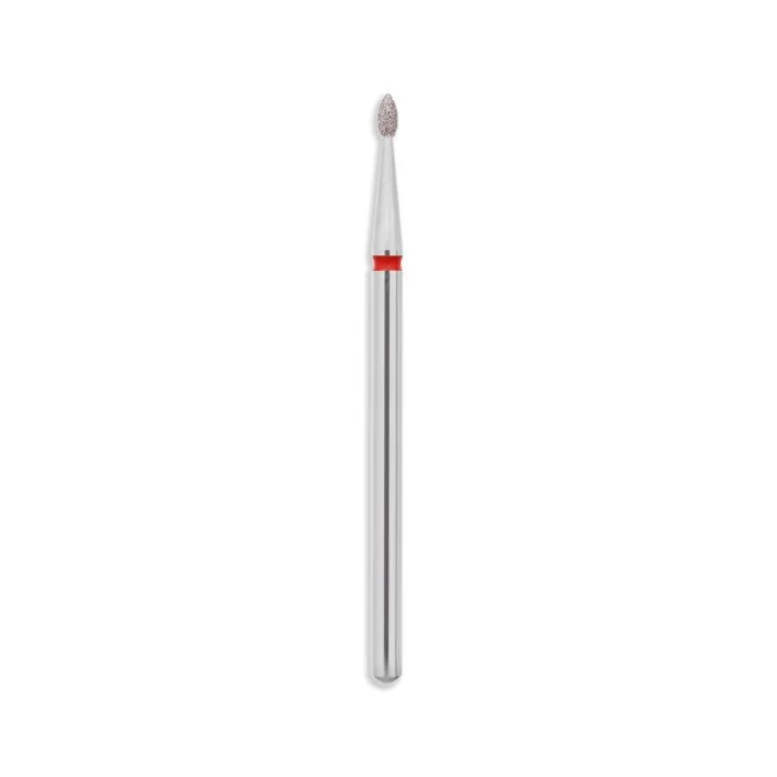 Fresa EXPERT - Diamant drop fine - Fresa para torno para cutículas de diamante, forma de gota. Nivel experto. Abrasión baja.