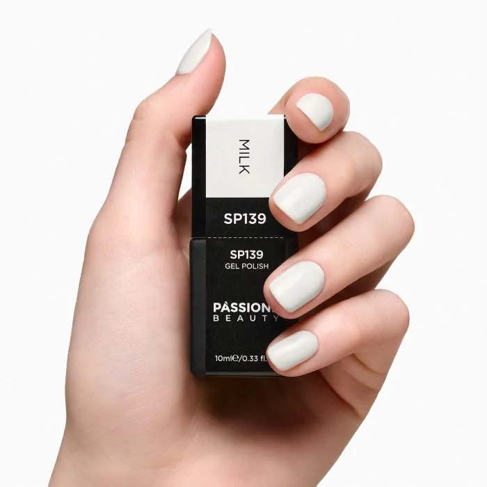 Gel Nail Polish GP139 Milk  - Milky White Gel Polish - detail 3