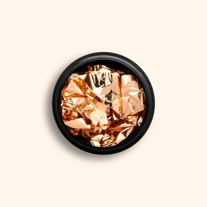 Copper Chrome Leaf - Feuille cuivrée très fine, pour la décoration des ongles
