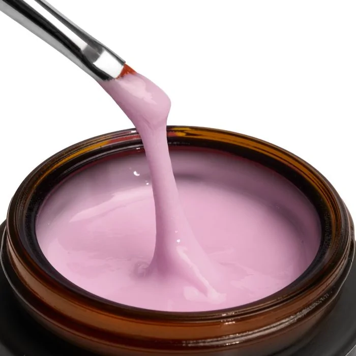 Master Fiber Builder Rose 15 ml - Gel costruttore autolivellante rosa con fibre di vetro - dettaglio 5
