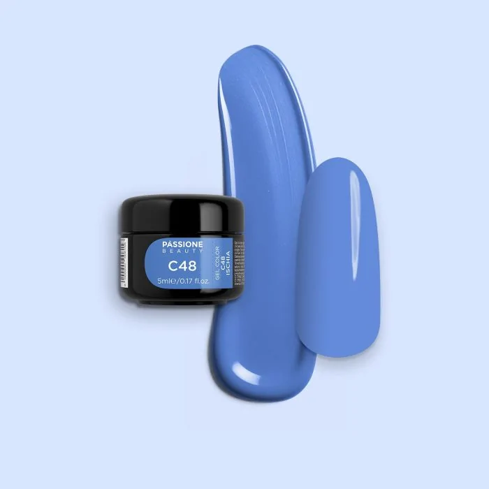 Gel Color C48 Ischia - Gel color celeste-lila
