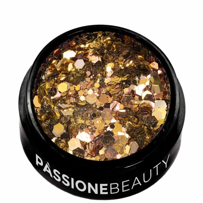 Bold Glitter Mix - Gold and Silver Glitter Mix for nail art - detail 2