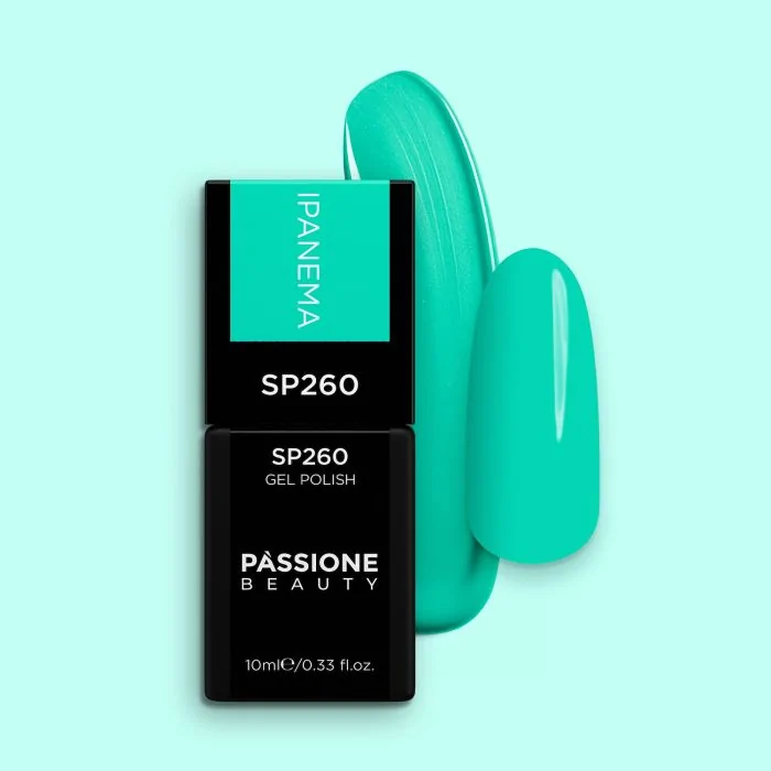 Gel Nail Polish GP260 Ipanema  - Emerald-Aquamarine Green Gel Polish